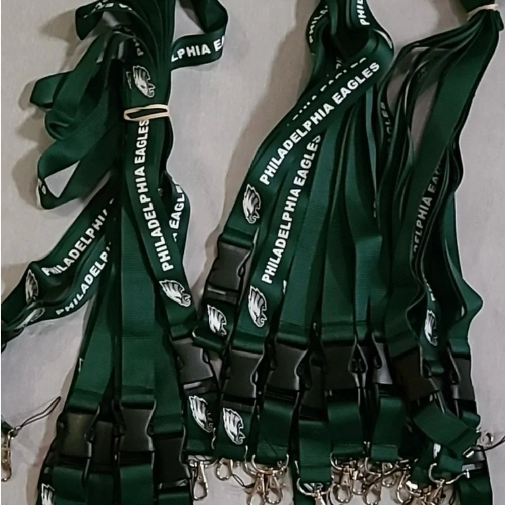 Philadelphia Eagles NFL Official Green Lanyard Philly Fans NFC Superbowl Champs